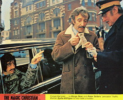 It's just the ticket . . . as Ringo Starr and peter Sellers 'persuade' Traffic Warden Spike Milligan he has made a mistake.