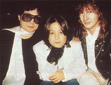 Yoko Ono seen with John's two sons, Yoko's own son Sean, and Julian