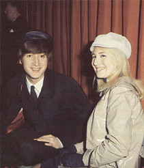 Getting used to fame... in 1964, John and Cynthia were to leave their maisonette in London's Cromwell Road, to buy a mansion