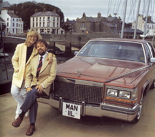 On the quay at Castletown, Isle of Man, where Cynthia and Jim keep a small yacht