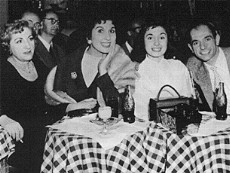 Sandra's mother, her sister Alma, Sandra and her brother at the Plaza in New York