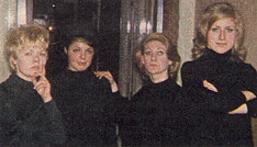 left to right - Dot, two friends, Sandra Hedges