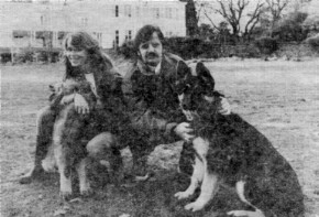Ringo and Barbara with their two pet animals