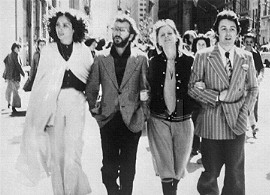 strolling around New York in 1977 with Paul and Linda McCartney